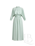 VESTIDO CAPA VERDE MENTA SUAVE