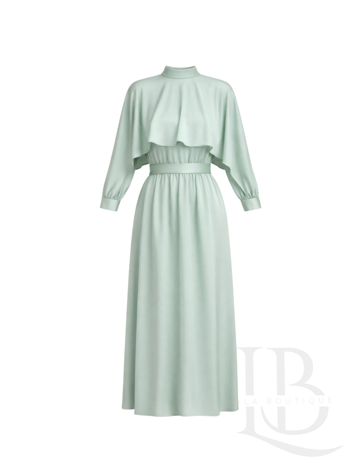 VESTIDO CAPA VERDE MENTA SUAVE