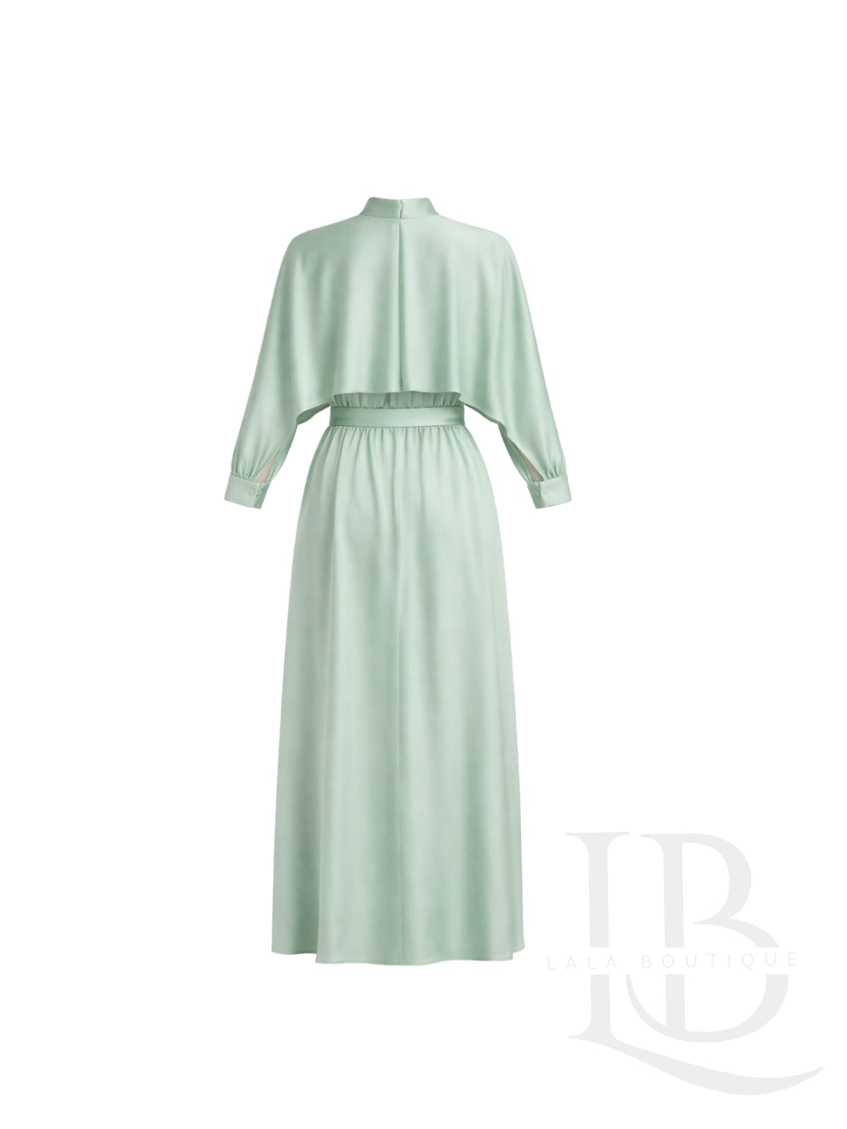 VESTIDO CAPA VERDE MENTA SUAVE