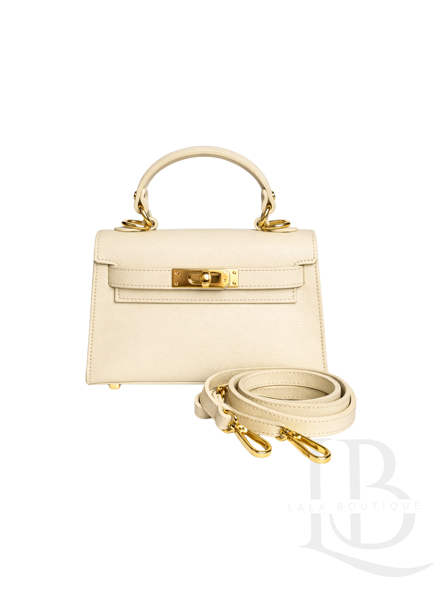 BOLSO 100% PIEL BEIGE