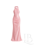 VESTIDO RASO, ROSA EMPOLVADO