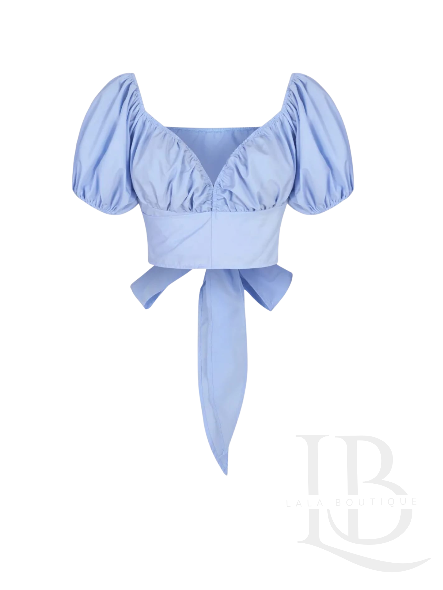 TOP AZUL CROP