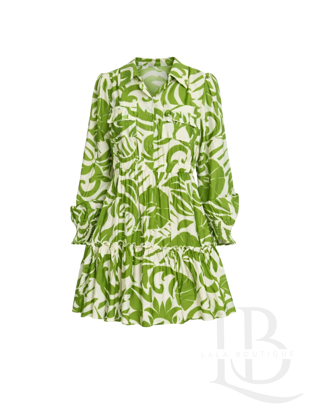 VESTIDO FLUIDO CON ESTAMPADO FLORAL